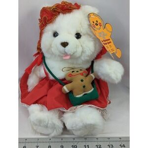 Chosun‎ Christmas Sister Ginger Bear Plush 12 Inch Paper Tag Stuffed Animal Toy